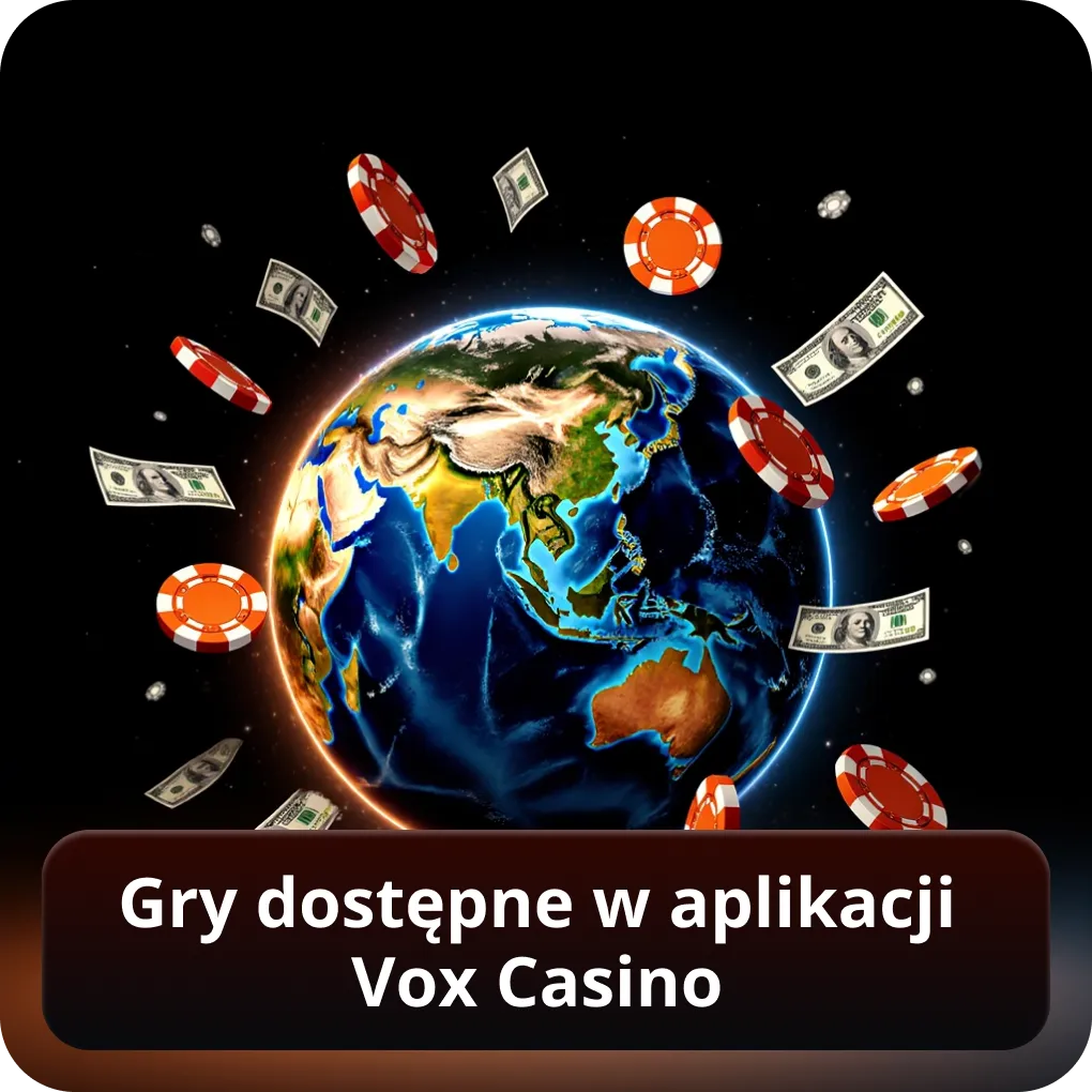Gry dostępne w aplikacji Vox Casino