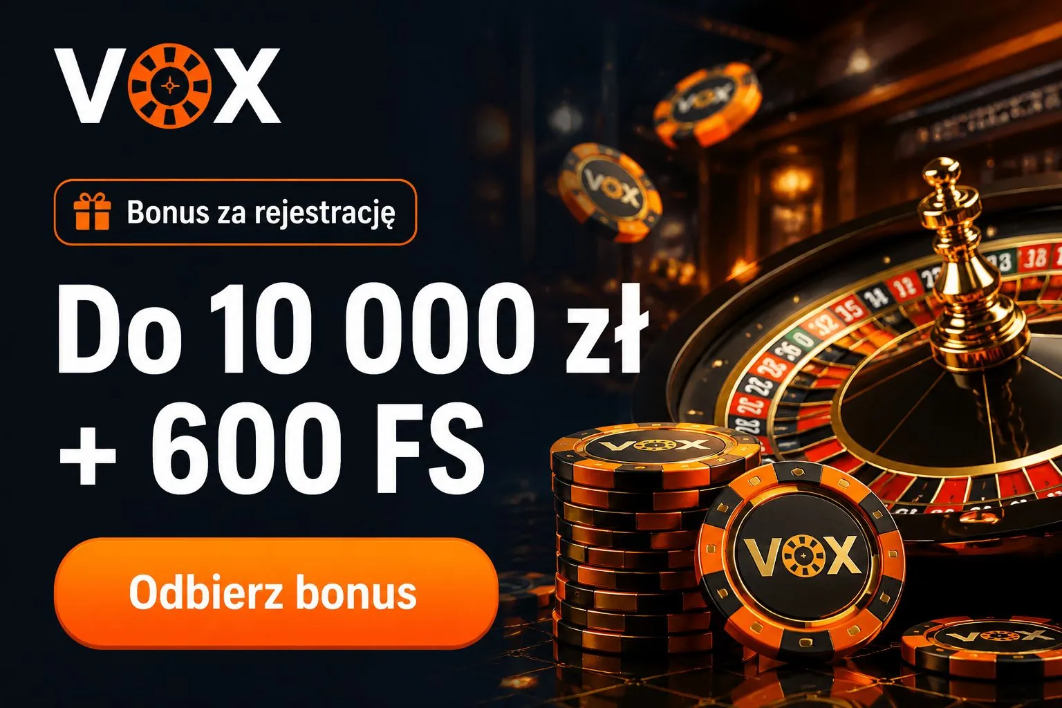 Bonus za rejestrację w Vox Casino